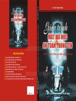 giáo trình mật mã và an toàn thông tin