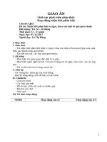 GIÁO án NBPB vị ngọt vị chua nhà trẻ 2436