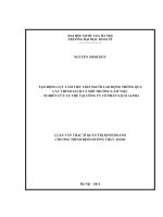 Tạo động lực làm việc cho người lao động thông qua các chính sách và môi trường làm việc   nghiên cứu cụ thể tại công ty cổ phần sách alpha    
