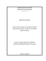 Quản lý dự án đầu tư xây dựng cơ bản tại ban quản lý dự án đầu tư xây dựng quận cầu giấy 