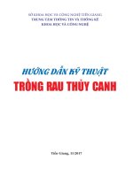 Tài liệu hướng dẫn trồng rau thuỷ canh