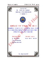 Nghiên cứu các yếu tố tạo nên động lực làm việc cho công nhân tại Nhà máy may 1 Công ty Cổ phần Dệt May Huế