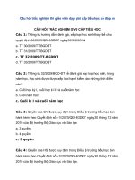 Câu hỏi trắc nghiệm thi giáo viên dạy giỏi cấp tiểu học có đáp án