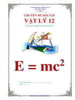 CHUYÊN đề bài tập trắc nghiệm  vật lý 12 theo định hướng phát triển năng lực học sinh có đáp án (đầy đủ các dạng) 
