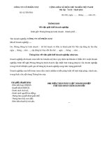 Thông báo giải thể công ty cô phần