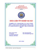 Nghiên cứu ảnh hưởng của yếu tố bố trí và trưng bày đến hành vi mua sắm của khách hàng tại siêu thị Co.opmart Huế