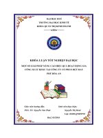 Một số giải pháp nâng cao hiệu quả hoạt động gia công xuất khẩu tại Công ty Cổ phần Dệt may Phú Hòa An