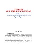 Phong cách lãnh đạo độc đoán của Steve Jobs tại Tập đoàn Apple