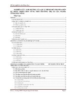 SKKN Nghiên cứu ẢNH HƯỞNG CỦA QUÁ TRÌNH ĐÔ THỊ HÓA ĐẾN SỰ PHÁT TRIỂN BỀN VỮNG MÔI TRƯỜNG thị xã Gia Nghĩa tỉnh Đăk Nông