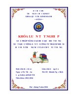 Giải pháp nâng cao hiệu quả hoạt động xuất khẩu nông sản tại công ty trách nhiệm hữu hạn thương mại và dịch vụ Việt Hưng