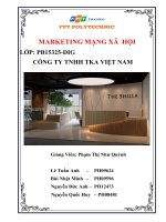 Xây dựng chiến lược truyền thông mạng xã hội cho công ty TNHH TKA Việt Nam