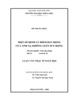 Một số định lý điểm bất động của ánh xạ không giãn suy rộng 