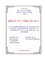 Vận dụng mô hình GRONROOS mở rộng đánh giá chất lượng dịch vụ thanh toán tín dụng chứng từ tại Ngân hàng TMCP Ngoại thương  Chi nhánh Huế