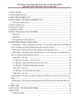 Skkn xây dựng và áp dụng một số bài tập, trò chơi thí nghiệm giúp phát triển nhận thức cho trẻ mẫu giáo 