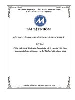 Phân tích thuế giá trị gia tăng đánh vào hàng hóa dịch vụ của việt nam trong giai đoạn hiện nay