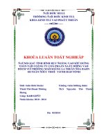 Đánh giá tình hình huy động và sử dụng vốn tại công ty CPXDDVTM Sông La trên địa bàn huyện Đức Thọ  tỉnh Hà Tĩnh