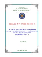 Ứng dụng phần mềm khai phá dữ liệu RapidMiner trong quản lý khách hàng vay vốn tại ngân hàng Nông nghiệp và Phát triển nông thôn chi nhánh huyện A Lưới