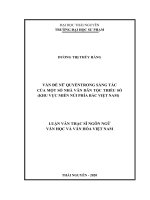 Vấn đề nữ quyền trong sáng tác của một số nhà văn dân tộc thiểu số (khu vực miền núi phía bắc việt nam) (luận văn thạc sĩ) 