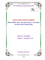 SKKN một số biện pháp tổ chức trò chơi dân gian cho học sinh ở trườngTHCS 