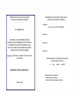 Nghiên cứu ảnh hưởng của thông tin chênh lệch tỷ giá hối đoái trong báo cáo tài chính đến giá cổ phiếu của các công ty phi tài chính niêm yết trên thị trường chứng khoán việt nam tt tiếng anh 