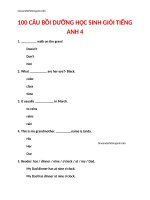 tài liệu bồi dưỡng học sinh giỏi lớp 4