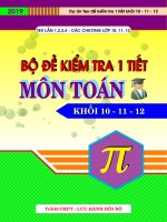 Bộ đề kiểm tra theo từng chương   toán 10 11 12   có đáp án 
