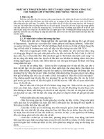 VAI TRÒ CỦA NGƯỜI GIÁO VIÊN CHỦ NHIỆM