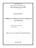 Nghiên cứu chuỗi cung ứng sản phẩm cá hồng mỹ tại việt nam tt 