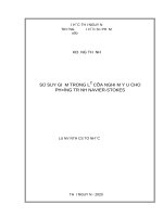 Sự suy giảm trong l2 của nghiệm yếu cho phương trình navier stokes 