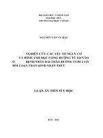 Nghiên cứu các yếu tố nguy cơ và hình ảnh học cộng hưởng từ sọ não ở bệnh nhân đái tháo đường type 2 có rối loạn thần kinh nhận thức 