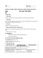 Giáo án Hình học 7 (học kì 1) 3 cột soạn theo 5 hoạt động định hướng phát triển năng lực trường học mới