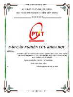 Nghiên cứu hành vi tiêu dùng thông qua các ứng dụng thương mại điện tử của sinh viên học viện công nghệ bưu chính viễn thông 