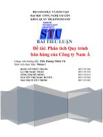 Tiểu luận quản trị kinh doanh phân tích quy trình bán hàng của công ty nam á 
