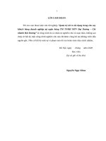 Luận văn Quản trị rủi ro tín dụng trong cho vay khách hàng doanh nghiệp tại ngân hàng TM TNHH MTV đại dương – chi nhánh hải dương 