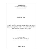 (Luận văn thạc sĩ) Kỹ thuật Điều khiển và Tự động hóa, Nghiên cứu ứng dụng bộ điều khiển pid mờ trong điều khiển vị trí hệ thống quan trắc môi trường từ xa bằng quang phổ hồng ngoại
