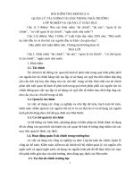 BÀI THU HOẠCH lớp QLGD MODUE 4