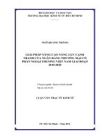 Giải pháp nâng cao năng lực cạnh tranh của ngân hàng thương mại cổ phần ngoại thương việt nam giai đoạn 2010 2020 