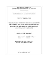 Thực trạng quy trình thực thi chính sách khuyến khích chuyển dịch cơ cấu nông nghiệp thông qua hình thức hỗ trợ lãi vay tại TPHCM và các hàm ý chính sách 