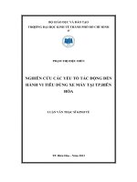 Nghiên cứu các yếu tố tác động đến hành vi tiêu dùng xe máy tại TP biên hòa 