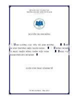 Đo lường các yếu tố ảnh hưởng đến tài sản thương hiệu ngân hàng nông nghiệp và phát triển nông thôn việt nam 