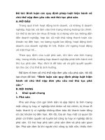 Bình luận các quy định pháp luật hiện hành về chủ thể nộp đơn yêu cầu mở thủ tục phá sản