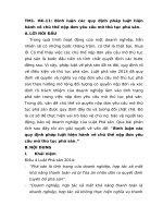 Bình luận các quy định pháp luật hiện hành về chủ thể nộp đơn yêu cầu mở thủ tục phá sản