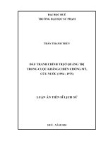 Đấu tranh chính trị ở Quảng Trị trong cuộc kháng chiến chống Mỹ, cứu nước (1954  1975) (Luận án tiến sĩ)