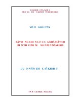 Xây dựng chiến lược của nhà máy chế biến thực phẩm đồng nai đến năm 2020 