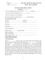 Kế hoạch cá nhân giáo viên trung học cơ sở năm 2020 file word