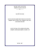 Cho vay doanh nghiệp nhỏ và vừa tại ngân hàng thương mại cổ phần công thương việt nam   chi nhánh sầm sơn    