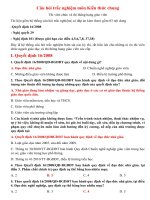 Câu hỏi trắc nghiệm môn kiến thức chung   thi viên chức  thi thăng hạng GV