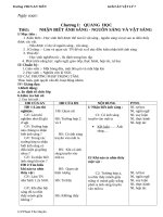 Giáo án vật lý 7 cả năm chuẩn kiến thức phát triển năng lực mới nhất