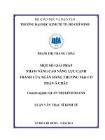 Một số giải pháp nhằm nâng cao năng lực cạnh tranh của ngân hàng thương mại cổ phần á châu 