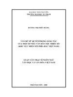 Vấn đề nữ quyền trong sáng tác của một số nhà văn dân tộc thiểu số (khu vực miền núi phía bắc việt nam) 